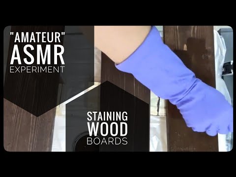 Amateur ASMR Experiment Staining Boards with Gloves - No Talking