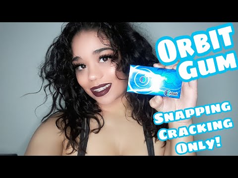 ASMR CRACKING AND SNAPPING GUM ONLY.!