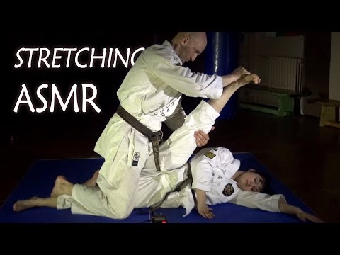 ASMR Partner Stretches, Uniform Fabric Sounds
