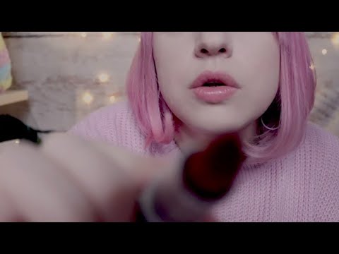ASMR Friend does your makeup for a date