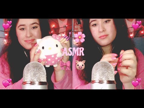 ♥ tapping on my favorite PINK items! | ASMR ♥