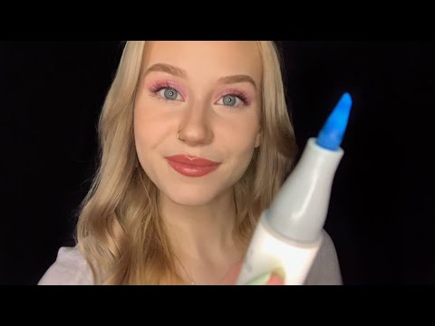 ASMR | Drawing You a New Face (Personal Attention, Mic Brushing, Soft Spoken)