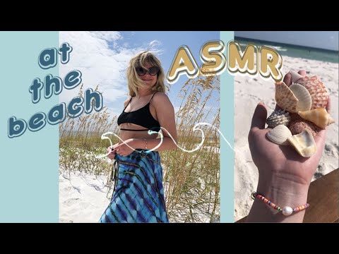 ASMR 🌊 relaxing beach vlog 🏝 ocean wave sounds, shells, & more beach fun! (minimal talking + lofi)