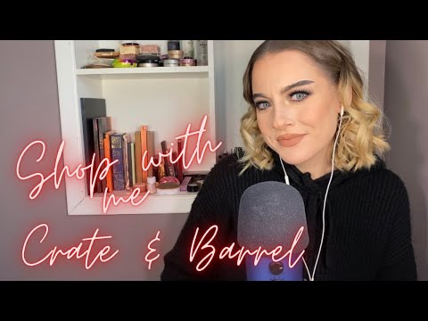 ASMR | shop with me Crate & Barrel holiday decor 🎄