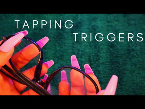 ASMR | Assortment of Tapping Triggers for Sleep (glasses, hair brush, LED remote, ETC)  - No Talking
