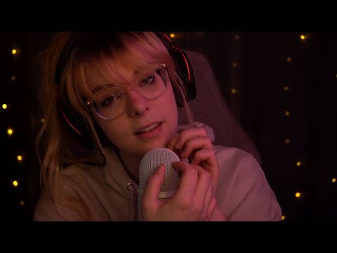 ASMR | super gentle Mic Scratching & Whispering - Ocean Ambience Sounds, Blue Yeti
