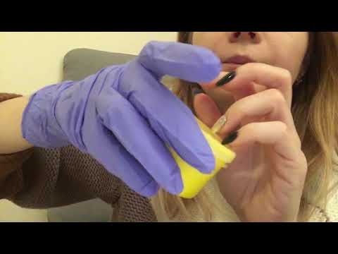 Asmr | Latex Gloves, Slime , Inaudible UpClose Whispering