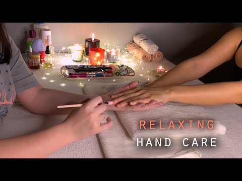 ASMR | Gentle Hand Care and Massage, Brushing, Nails Care