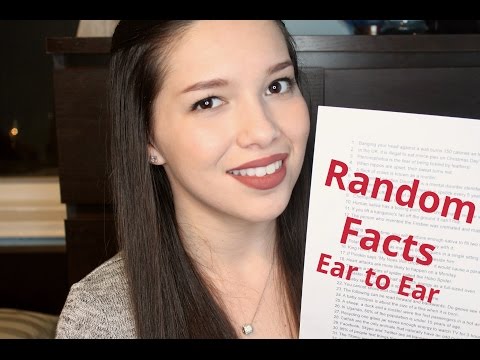 ASMR - Random Facts Whispered *Ear to Ear*