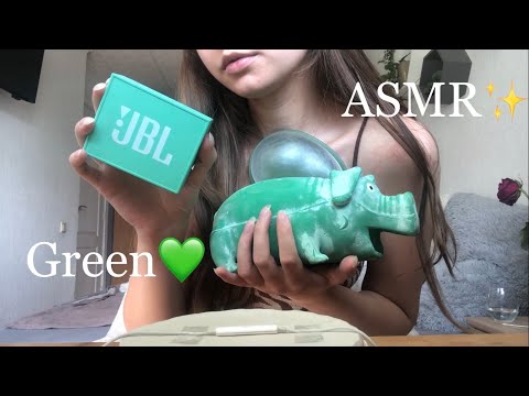 ASMR | Green Triggers 💚 | Whispered