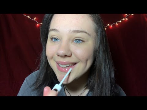 ASMR - Applying Lipgloss On Me And You (Mouth Sounds)