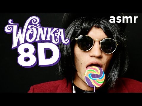 ASMR - Willy Wonka comiendo dulces en 8D | eating sounds - ASMR Español - Mol