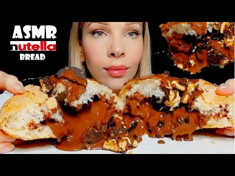 ASMR CHOCOLATE DESSERT (crunchy BREAD NUTELLA ) 초콜릿 디저트 Eating Sounds 먹방