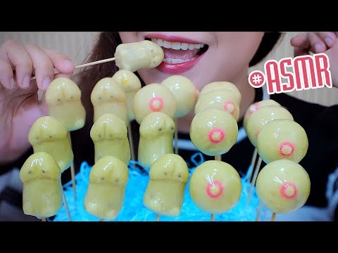 ASMR "little mushroom" and "fun bubble" Shaped mung bean cakes ,SOFT EATING SOUNDS | LINH-ASMR