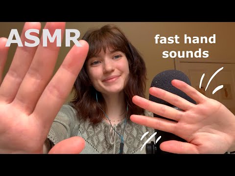ASMR ~ Fast Hand Sounds/Movements & Whispers!