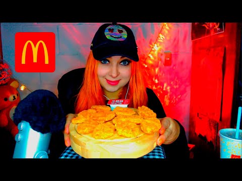 ASMR | Comiendo Spicy Chicken McNuggets Con papitas y gaseosa [McDonald's] MUKBANG