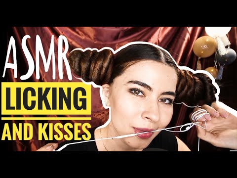 ASMR tingly video of licking and kissing my Iphone microphone
