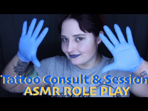 ASMR 🌹Tattoo Consult & Session Role Play (Whispering)