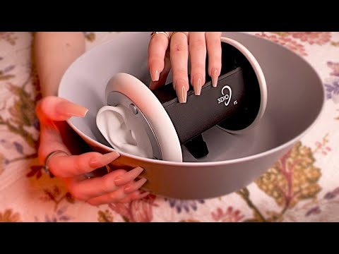ASMR 3DIO in Bowl... Tapping and Scratching (no talking)