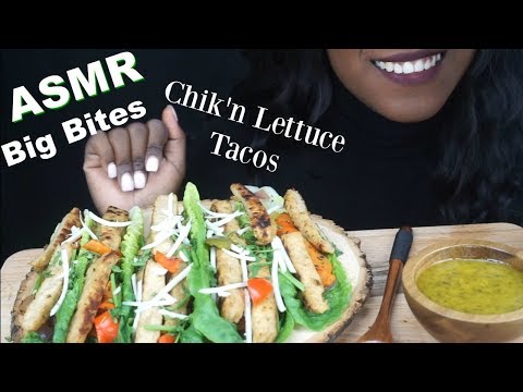 🌱ASMR 치킨 양상추 랩  Chicken Tacos Lettuce Wraps| CRUNCHY |  VEGAN