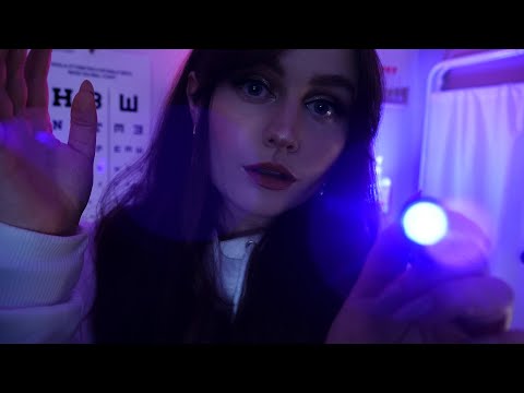 ASMR Dark Room Eye Exam - Light Sensitivity Test For Nighttime *Semi-Inaudible*