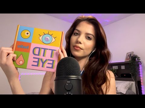 ASMR | TTDEYE Contact Lense Haul + Try on! Tapping + Scratching💕🌸