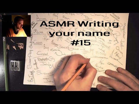 ASMR Writing your name #15