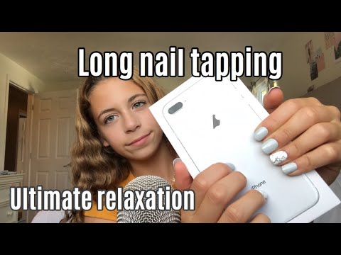 ASMR Tapping for ultimate relaxation! Long nails!