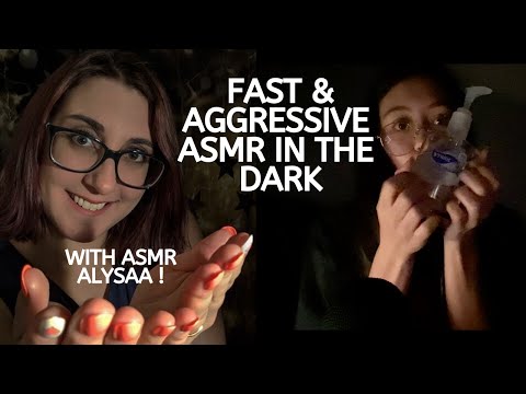 ASMR | Fast and Aggressive Bathroom Triggers in the Dark with ASMR Alysaa