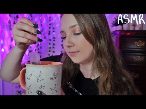 ASMR Cozy Triggers Before Bed (sipping tea, hair brushing, pillow fluffing, & more)💤
