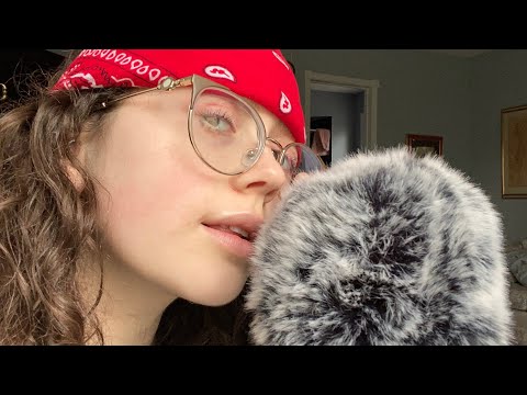 ASMR wet and dry mouth sounds on %100 sensitivity (repetition and trigger words) (hand movements)