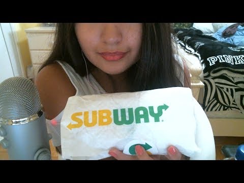 Eating Subway Italian hero panini | ASMR eating sounds
