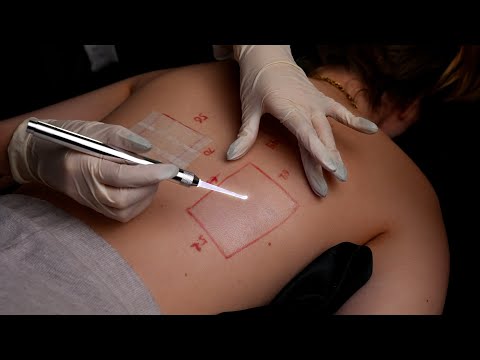 ASMR | BACK INSPECTION on a REAL PERSON (mapping + measuring + testing)  [TINGLY FRIDAY]
