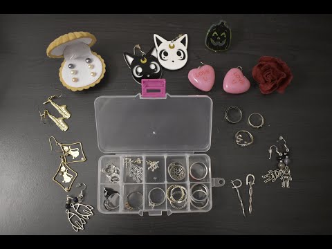 ASMR | Organizing My Jewelry (Earrings & Rings) | Whispering