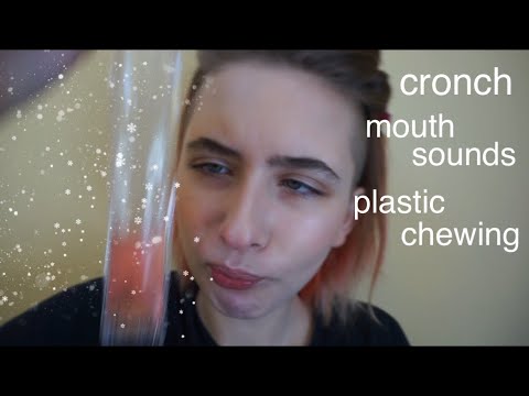 ASMR - Freezies! Crunching, mouth sounds, plastic chewing