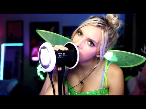 ASMR Tinker Bell Ear licking, eating ♥ Welcome to Neverland ✨