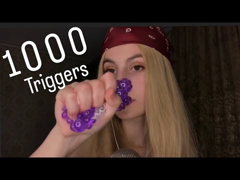 Asmr 1000 triggers in 10 minutes (mixaj my old video :D)