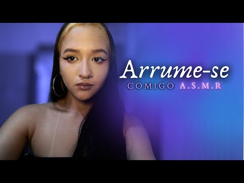ASMR CASEIRO| arrume-se comigo💜 #asmr #makeup #asmrsounds