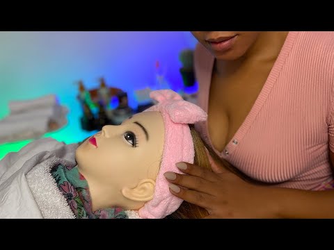 Professional ASMR Spa Facial - Scalp Massage, Layered Sounds, Angles, On-Screen Application