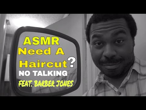 ASMR Haircut Roleplay BARBER JONES Hair Brushing, Combing & Cutting CLIPPERS/SCISSORS No Talking