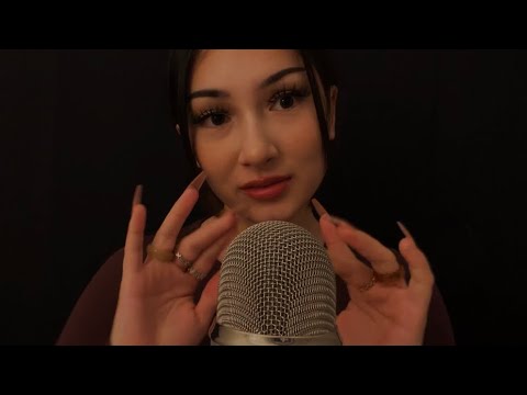 ASMR REPEATING MY INTRO 👀 mouth sounds, nail tapping, finger fluttering, ring sounds…