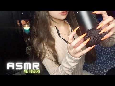 ASMR - Whispered Mic Triggers Mic Scratching, Tapping, & Brushing, Crinkles, For Sleep & Relaxation
