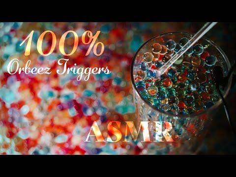 ASMR ~ 100% Orbeez Triggers ~ Water Sounds, Visually Satisfying (no talking)