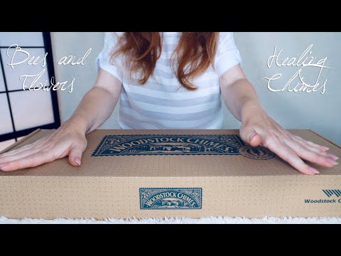 ASMR 📦 Woodstock Wind Chimes Unboxing 📦 AMAZING Crinkles, TUNED Tapping, Bees & Flowers