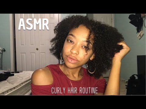 ASMR | CURLY HAIR ROUTINE | 300K 💗