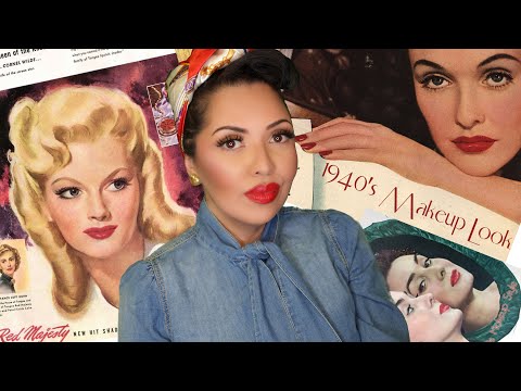 ASMR Maquiagem anos 1940's | Mulheres na 2 Guerra Mundial #VozSuave