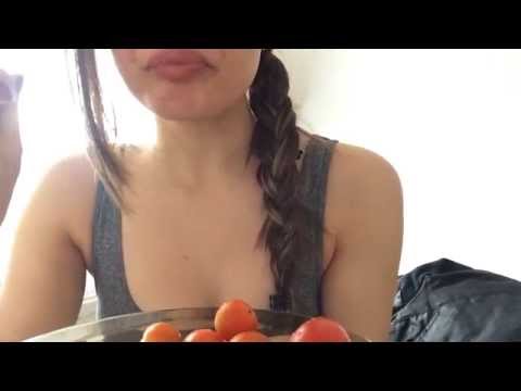 Eating Cherry Tomatoes (REQUESTED) (+ Cous Cous + Cadbury pot) ASMR
