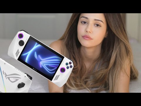 ASMR - Gaming on ASUS ROG Ally console + Unboxing ♥️ persona, baldur's gate 3, amoured core + more!