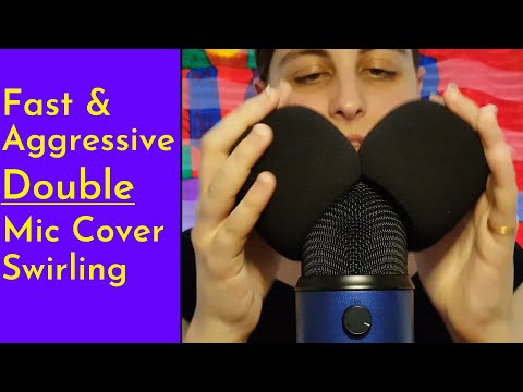 ASMR Fast & Extra Aggressive Double Mic Cover Swirling (Highly Requested But Won't Be For Everyone!)