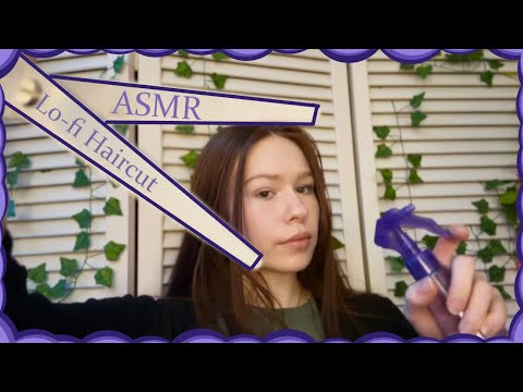 ASMR | ✂ Lo-Fi HAIRCUT Roleplay ✂ (Spray, Cutting, Combing, Whispered)
